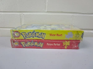 Sealed Vintage Pokémon 2 VHS Tapes Combo Pack Water Blast & Picture Perfect - Picture 1 of 7