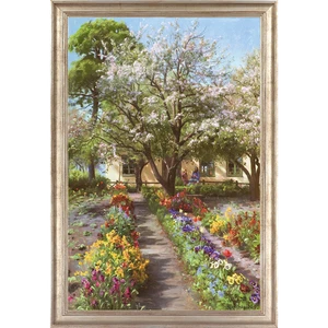 Peder Mönsted. Blühender Garten im Frühling (1930).  - Bild 1 von 5