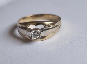 anello oro 18 kt Diamante Naturale - Foto 1 di 3
