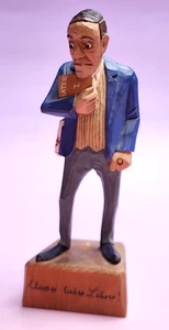 Jaschke Pretzl Hand Carved Wood TEACHER/PROFESSOR Figurine Germany Austria 6" - Picture 1 of 9