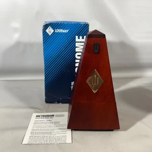 Vtg Wittner Bell Wood Key Wound Metronome Mahogany 811m Germany New NOS Open Box - Picture 1 of 12