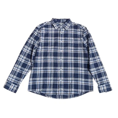 NWT Southern Proper Blue Horizon Plaid Flannel Shirt Button Down Men's Large - Image 1 of 4