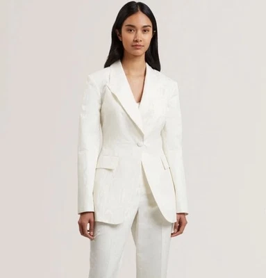 Однобортная женская куртка Ted Baker Blazer TB 2 UK 10 Cabiri цвет слоновой кости - Изображение 1 из 4