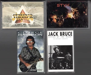 80s CASSETTE LOT Styx KILROY Stryper In God We Trust George Harrison JACK BRUCE - Picture 1 of 3