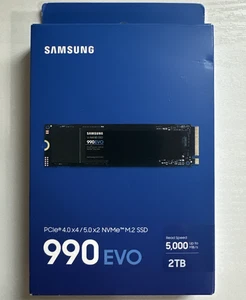 SSD SAMSUNG 990 EVO 2 To PCIe Gen 4,0x4 /5,0x2 NVMe M.2 SSD NEUF SCELLÉ - Photo 1/6