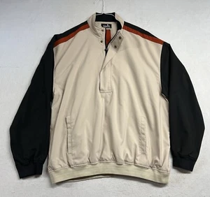 Ashworth Weather Systems Men’s XL Two Tone Beige Black Pockets Water Resistant - Picture 1 of 12