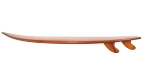 Cedar Half Surfboard Wall Shelf 69.5" Bookshelf Wood Epoxy Surfing Art Decor New - Picture 1 of 8