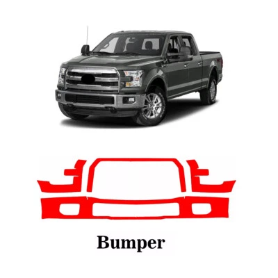 Película de protección de pintura PPF parachoques delantero 2015 2016 2017 Ford F-150 XL XLT Foto 1 de 4