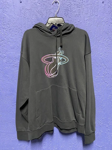 Size XXL Men's Nike Miami Heat City Edition Vice NBA Pullover Hoodie CN2549 010 Cover
