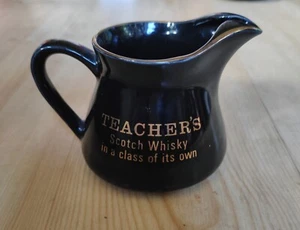 Teachers Black Whiskey Ceramic Water Jug, for Bar Pub Man Cave MinimalWear - Picture 1 of 10