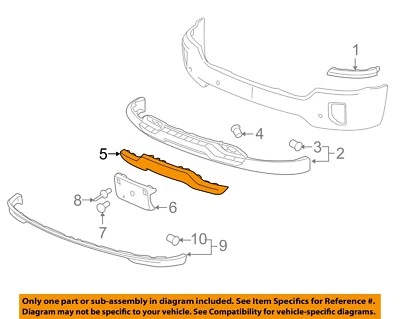 GM OEM 16-19 Silverado 1500 Front Bumper Bumper Components-Skid Plate 23243083 Foto 1 de 2