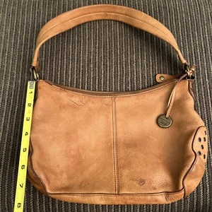 Charter Club Leather Shoulder Bag Purse Brown - Picture 1 of 8