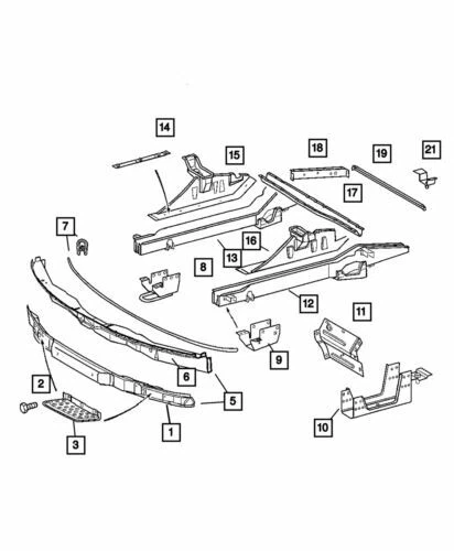 Dodge Sprinter 2500 2003-2006 genuino refuerzo de la casa de ruedas 5118015AA Foto 1 de 1