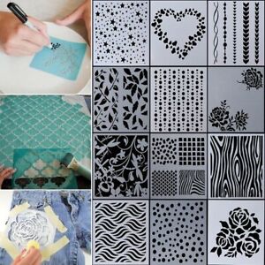 Paper Cards Scrapbooking Embossing Template Walls Painting Layering Stencils