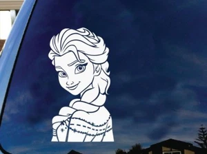 Frozen movie cartoon character Elsa beautiful car truck laptop decal sticker 6" - Picture 1 of 1