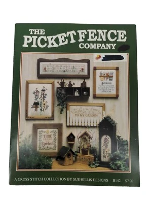 Vintage Sue Hillis Designs The Picket Fence Company Cross Stitch Pattern Booklet - Image 1 of 4