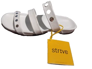 strive porto white ladies slide size 8 - Picture 1 of 6