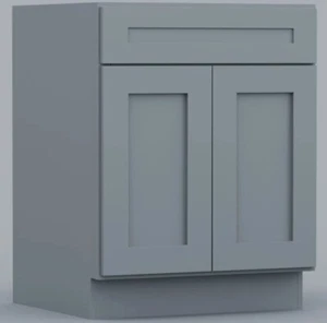 Shaker Gray Sink Bathroom Vanity Cabinet 30" - Picture 1 of 3