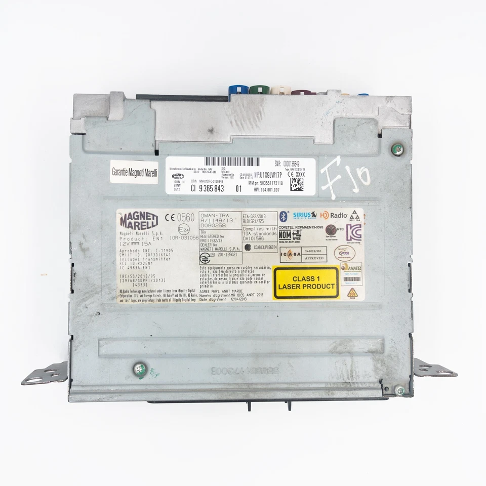 BMW HEAD UNIT BASIC NAVIGATION RADIO/BT/DVD/GPS  3 SER F10 F30 1 SER F20 9365843 - Image 1 of 4