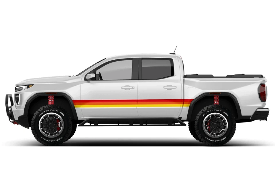 Retro Sport Stripes Decal Sticker Kit for GMC Canyon GMT31XX GMT31XX-2 Graphics - Image 1 of 4