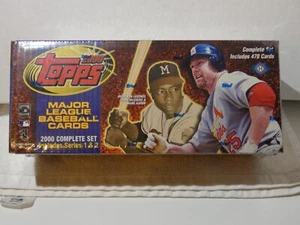 2000 Topps Baseball Complete Set Series 1 & 2 478 Cards Factory Sealed - Picture 1 of 2