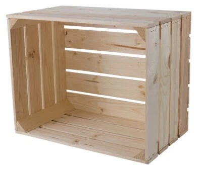 KISTENKOLLI ALTES LAND Holzkiste Johanna neu gehobelt Obstkiste Weinkiste Apfelkiste