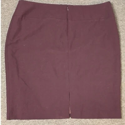 Alfani Pencil Skirt Career Office Wear Business Casual Maroon Size 16 - Image 1 of 3