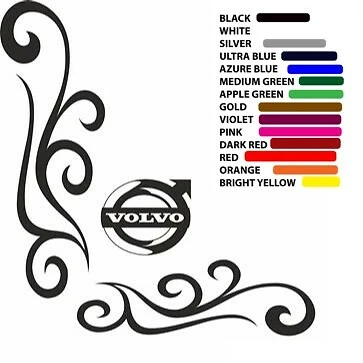 Pegatinas para ventana de camión Volvo x 2. Calcomanía gráficos FH FM FMX FH500 15 colores elegantes - Imagen 1 de 3