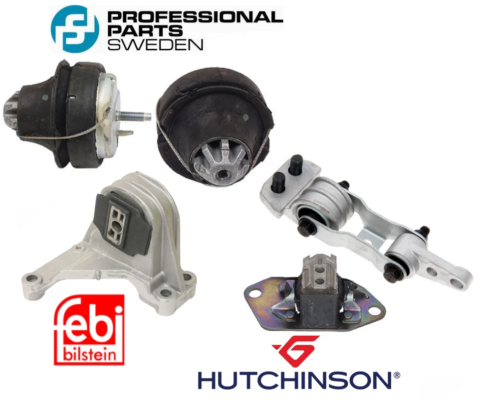 Kit de montaje de motor 5 piezas ProParts Febi OEM Hutchinson para Volvo XC90 2.5 04-06 Foto 1 de 1
