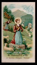 ANTICO Santino Holy Card B.V. PANACEA V.e M. DI QUARONA VALSESESIA NOVARA CROMO