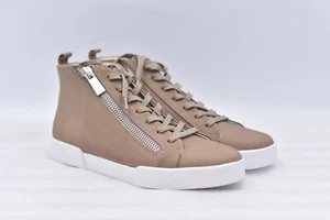 Women's Kenneth Cole Tyler Mid Zip Sneaker in Mushroom Beige Size 9 - Picture 1 of 6