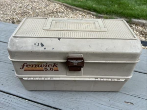 Vintage Fenwick Woodstream 5.6 -6 Tray Tacklebox - Picture 1 of 9