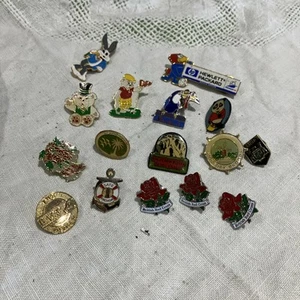 Pin Badge Lot Of 16 Some Vintage - Picture 1 of 9