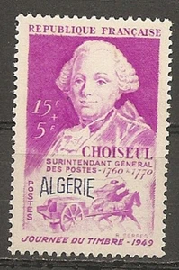 Algeria 1949 Semipostal Stamp Day overprint on France MNH Scott#B57 - Picture 1 of 2