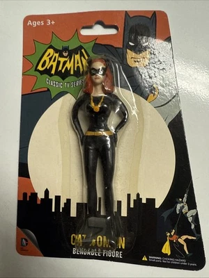 Catwoman bendable figure 1966 TV show Batman DC Super Hero 5" Selina Kyle sealed - Image 1 of 2