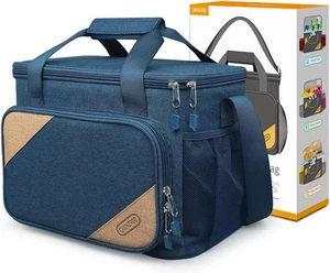 Blue Lunch Bag for Women Men, Insulated Cooler 10L Large - - Picture 1 of 7