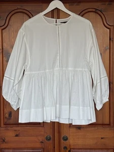 French Connection Ivory Cotton Blouse. New. Size 16. - Picture 1 of 4