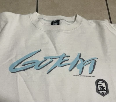 Vintage Gotcha Long Sleeve T-Shirt Mens Boxy Fit 1987 Original Large Fit - Image 1 of 4