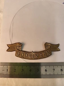 (2881) alter geprägter Schriftzug "Gödringen für Pickelhaube - Bild 1 von 5
