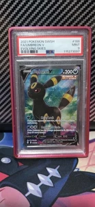 π₯2021 POKEMON SWORD & SHIELD EVOLVING SKIES UMBREON V #188 FULL ART PSA 9 - Picture 1 of 2