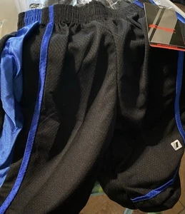 Shorts!! Youth Size 8 / Black And Royal Blue / Cougar Sports Shorts NWT - Picture 1 of 3