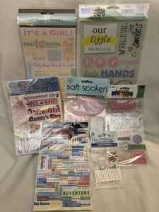 It's A Girl Baby Shower Themed Stickers Scrapbook Assorted Brands/Styles NEW - Picture 1 of 15