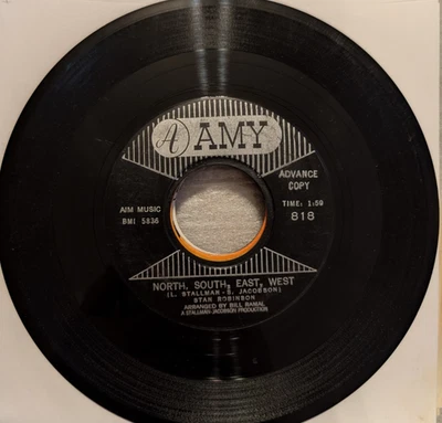 ROCK Stan Robinson North, South, East, West / The Exodus Amy 818 1961 VG+ PROMO Foto 1 de 2