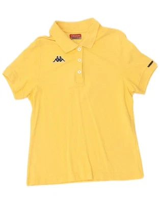 KAPPA Womens Polo Shirt UK 10 Small Yellow BK03 - Image 1 of 3