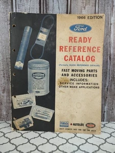 Vintage 1966 Ford Ready Reference Catalog 60s Paperback Original Authentic - Picture 1 of 12