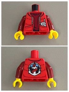 LEGO Red Torso Jacket Deep Sea Logo 973pb2061c01 twn261 cty0817 cty0603 NEW - Picture 1 of 1