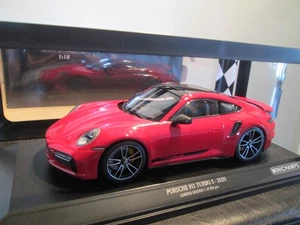 1:18 Porsche 911 Turbo S 2020 rosso/rosso Minichamps edizione limitata 1 di 302 - Foto 1 di 9