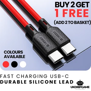 USB-C to USB-C Fast Charging Cable 3A | 1M 2M Lead for Samsung, iPad, Android - Picture 1 of 27
