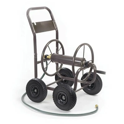 250 Ft 4 Wheel Garden Water Hose Cart Light Steel Portable Farm Reel Storage - Image 1 of 4