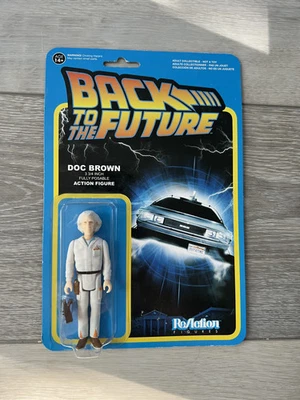 Boneco Funko ReAction Vintage Doc Brown (De Volta para o Futuro): NOVO NA CAIXA!! - Imagem 1 de 3